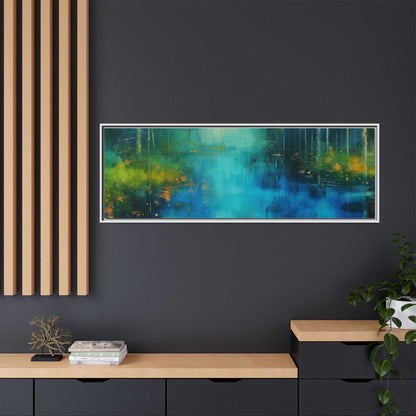 Symphony in Blue - Vibrant Abstract Canvas Print for Stylish Home Décor