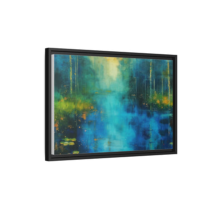 Symphony in Blue - Vibrant Abstract Canvas Print for Stylish Home Décor