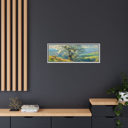 Whitethorn in Bloom wall art featuring a vibrant scene of blooming whitethorn trees, printed on high-quality canvas for a natural and timeless décor.