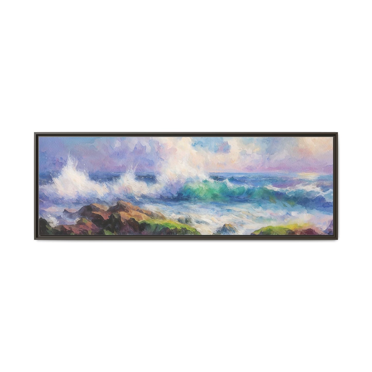 Achill Shoreline wcol wall art showcasing the stunning Irish coastal landscape, printed on high-quality canvas for a timeless and serene addition to your home décor.