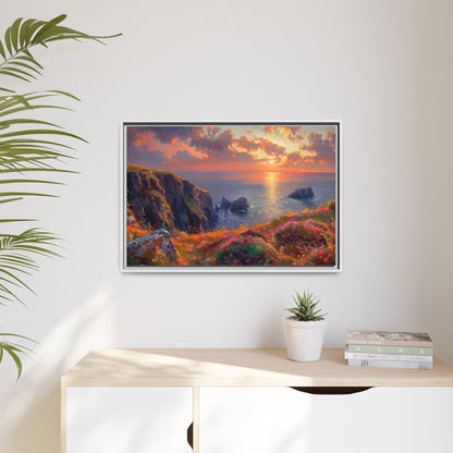 End of The Day wall art featuring a serene sunset landscape, printed on high-quality canvas to bring peaceful beauty and warmth to your home décor.