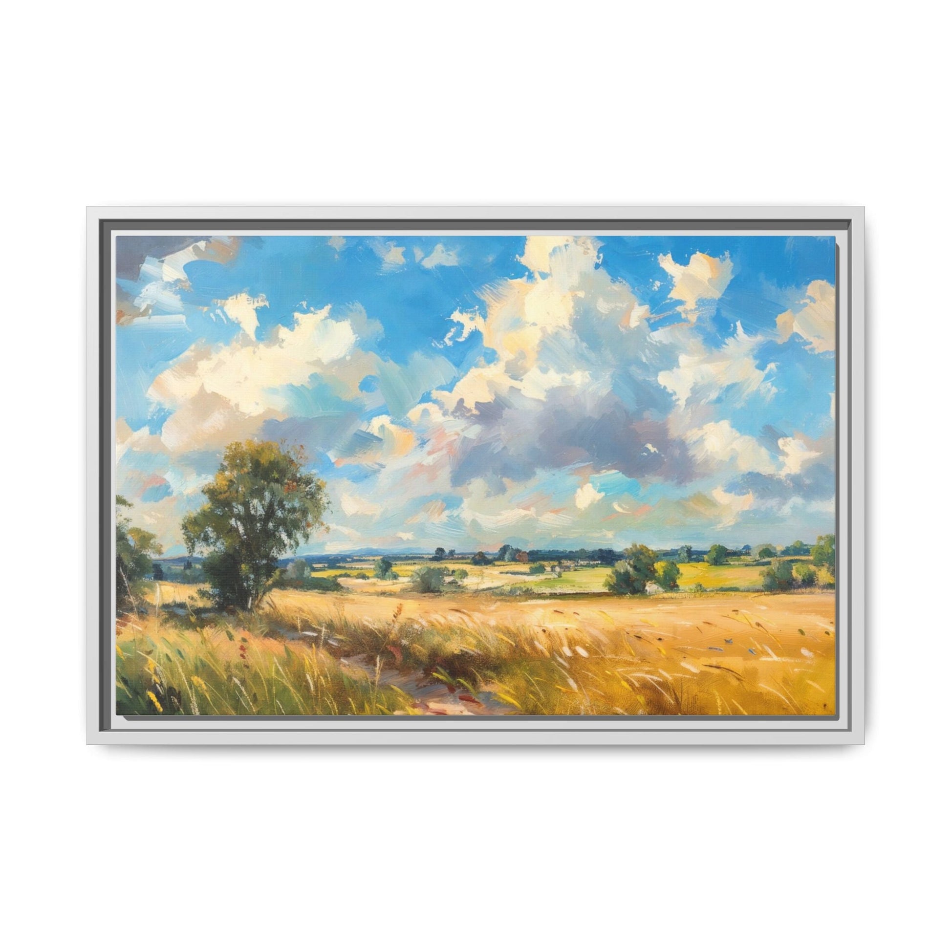 Summer Fields County Mayo Wall Art - Vibrant Irish Landscape Canvas Print