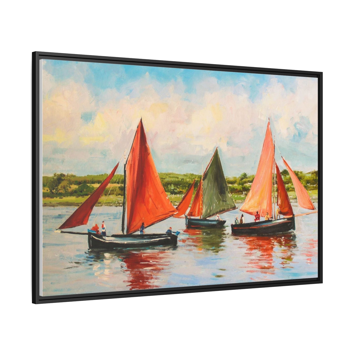 Hookers – Premium pinewood frame with a cotton-polyester canvas print, featuring a protective coating for lasting beauty and timeless décor.