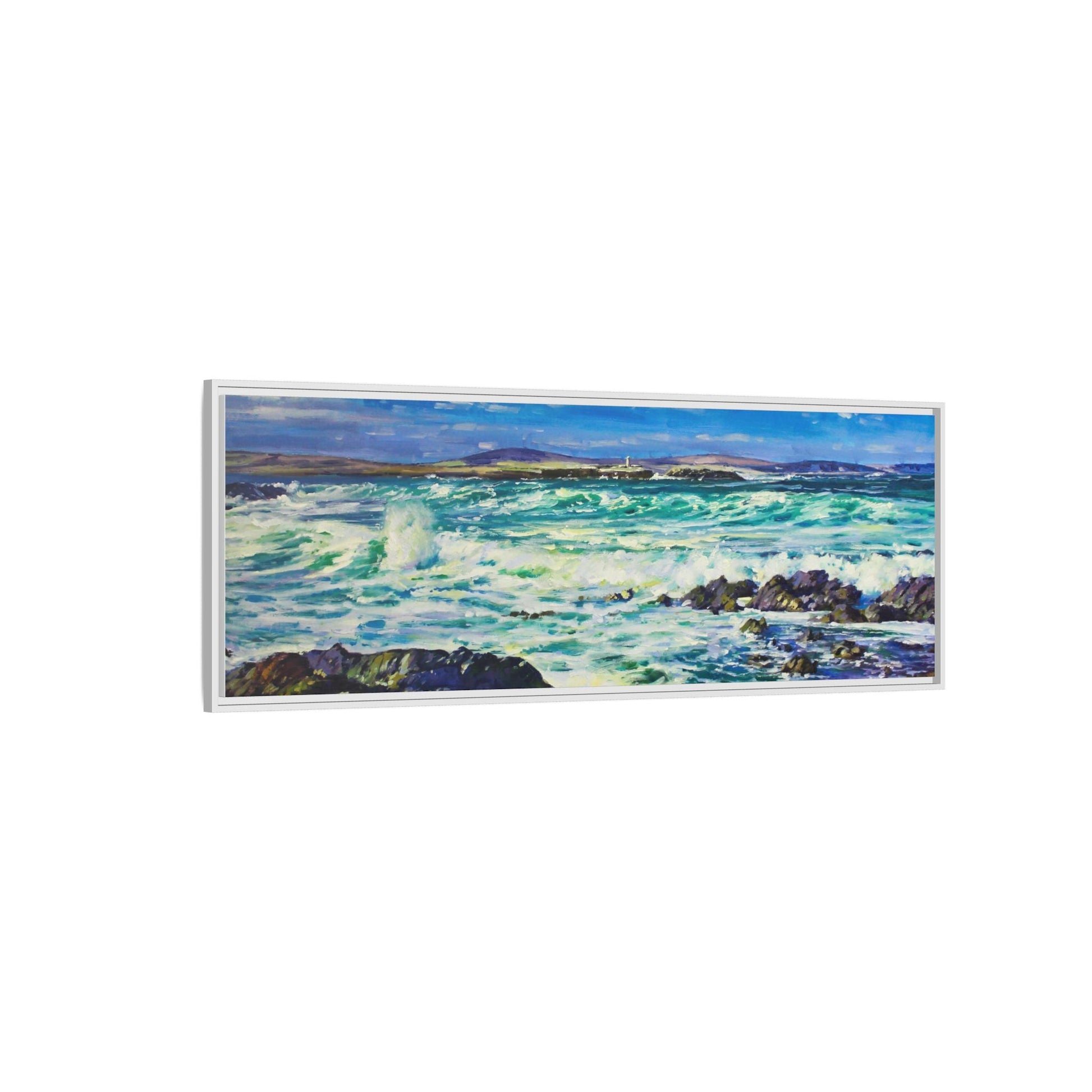 Ballyglass Lighthouse Erris wall art featuring the stunning coastal lighthouse, framed in premium materials for a perfect addition to any living space.