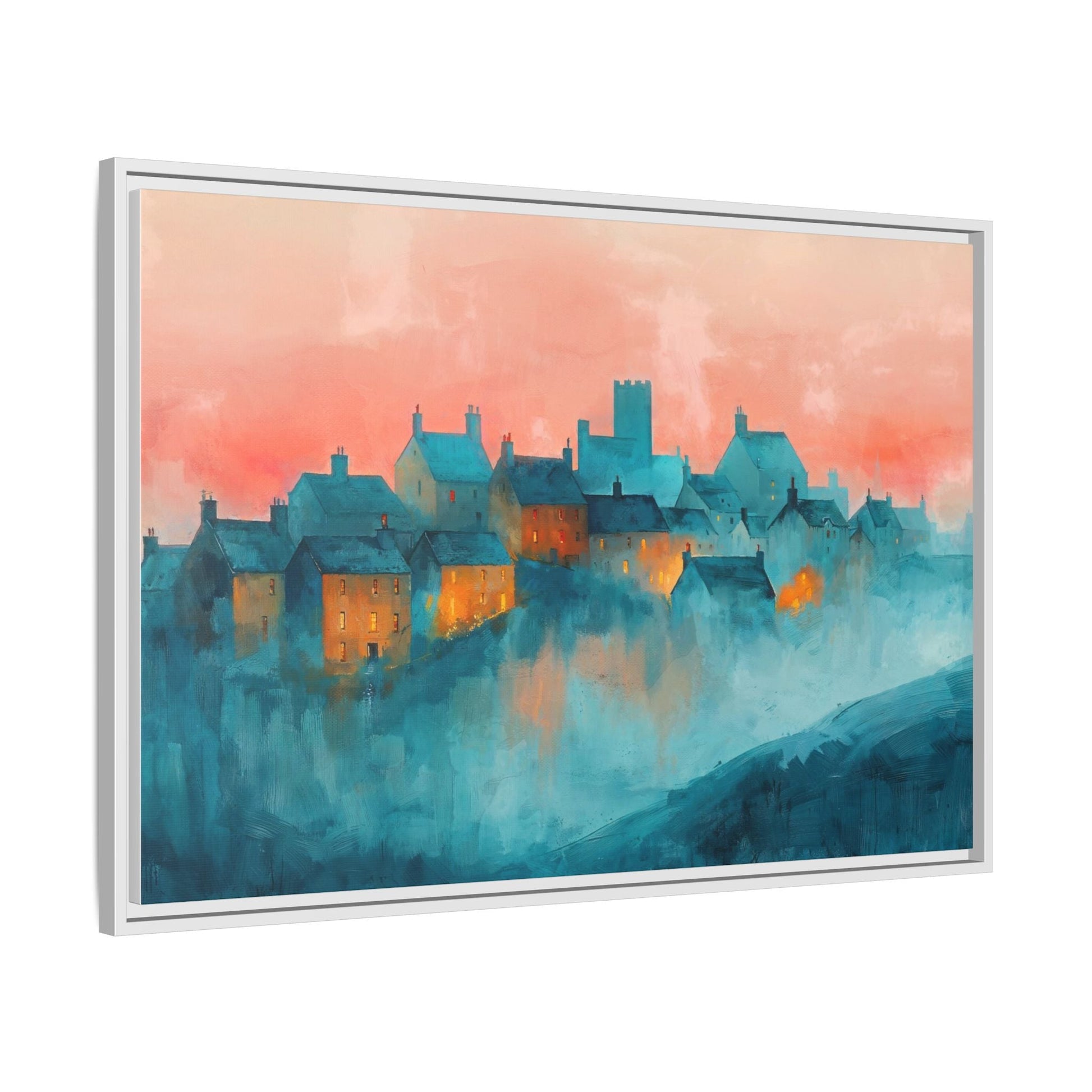 A Castle Town - Beautiful Landscape Canvas Print for all places Décor