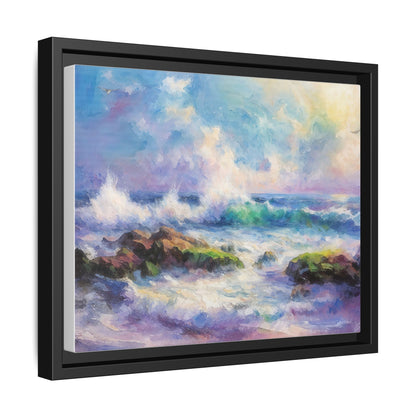 Achill Shoreline wcol wall art showcasing the stunning Irish coastal landscape, printed on high-quality canvas for a timeless and serene addition to your home décor.