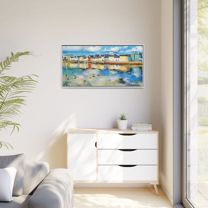 Galway Reflections wall art featuring serene Irish landscapes and water reflections, framed in premium quality wood.