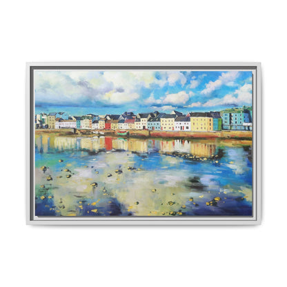 Galway Reflections wall art featuring serene Irish landscapes and water reflections, framed in premium quality wood.