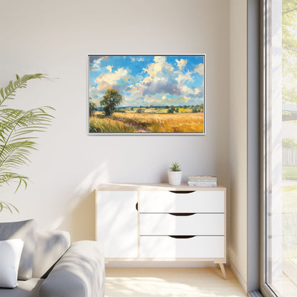 Summer Fields County Mayo Wall Art - Vibrant Irish Landscape Canvas Print