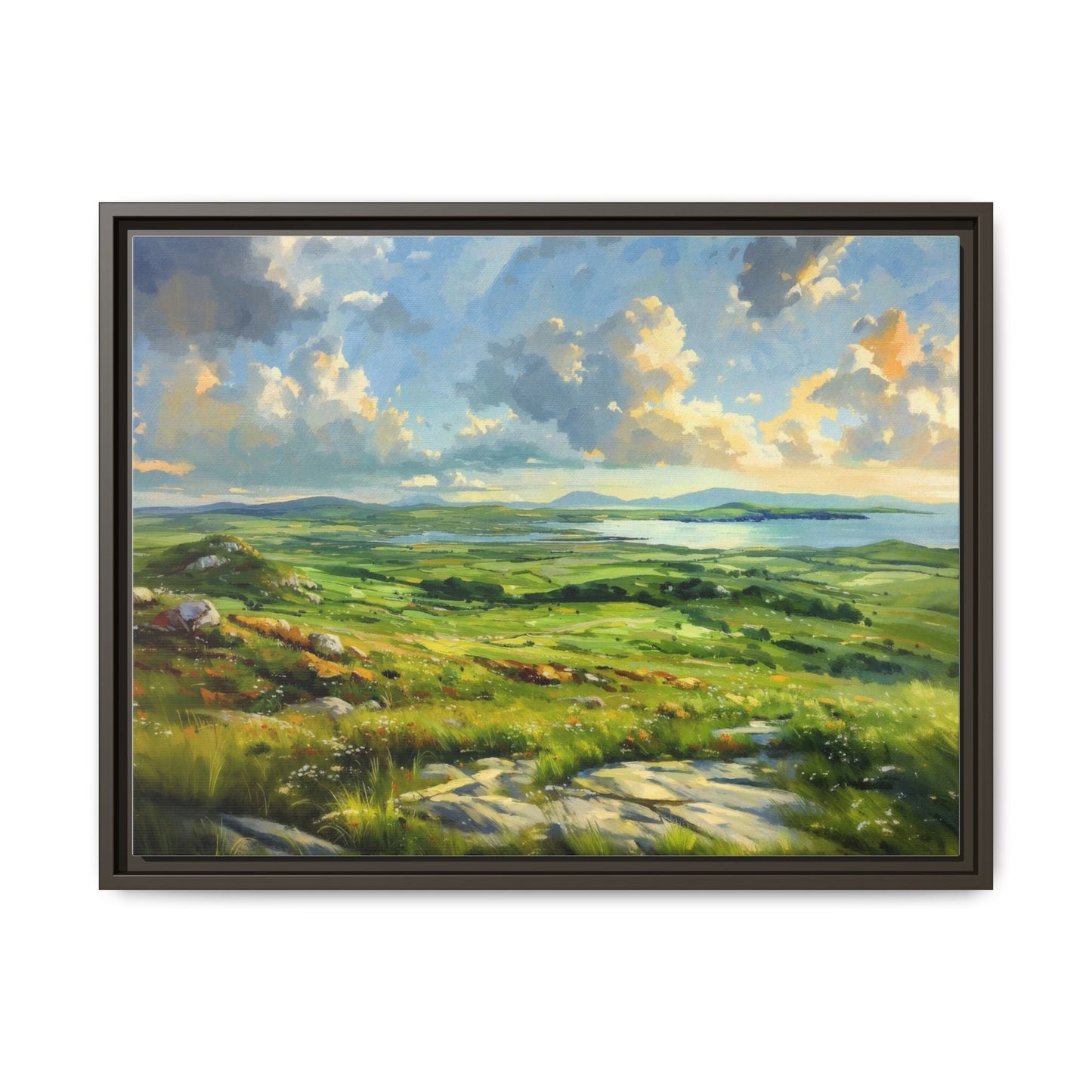 Wild Atlantic Summer Vista Wall Art - Breathtaking Coastal Landscape for Home Décor