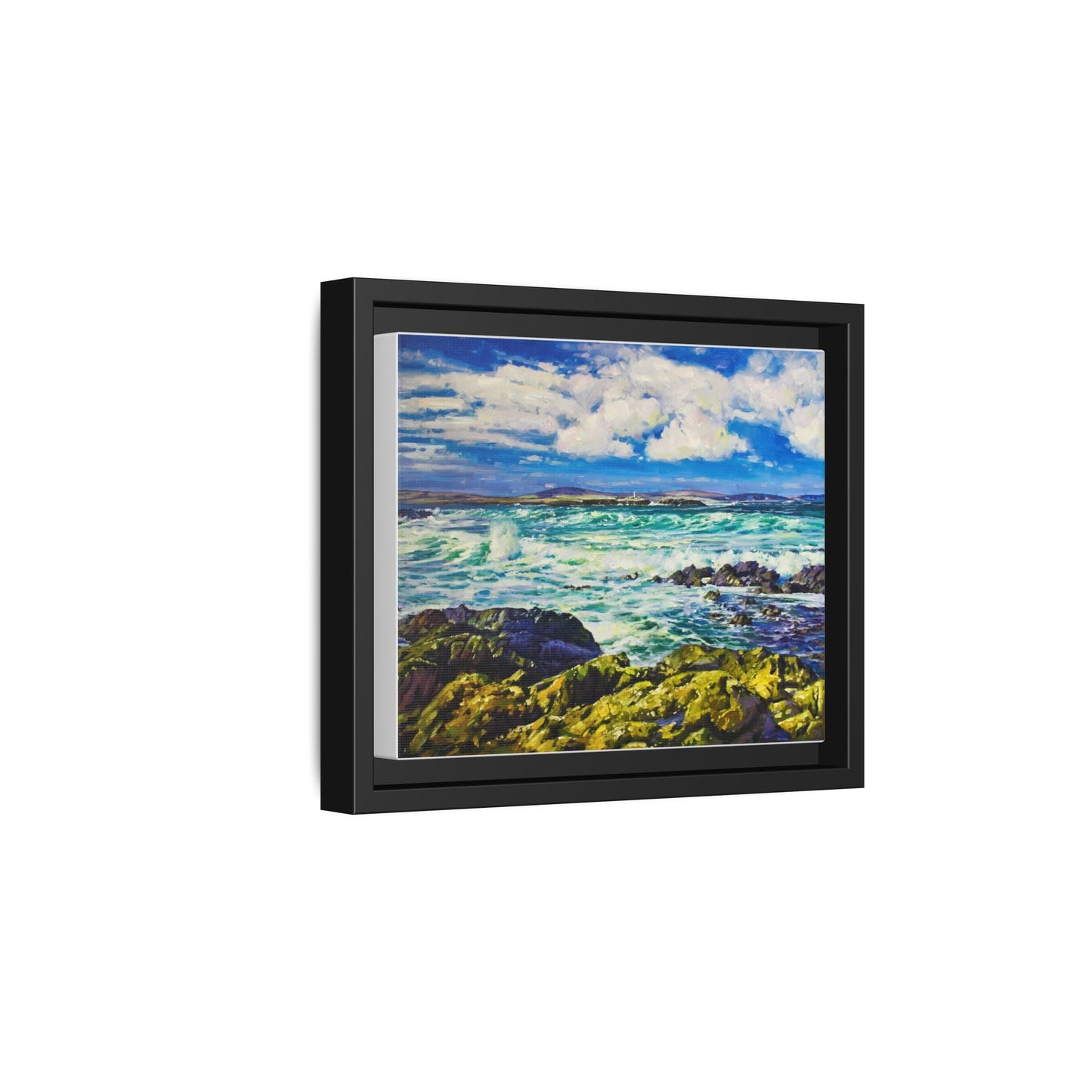 Ballyglass Lighthouse Erris wall art featuring the stunning coastal lighthouse, framed in premium materials for a perfect addition to any living space.