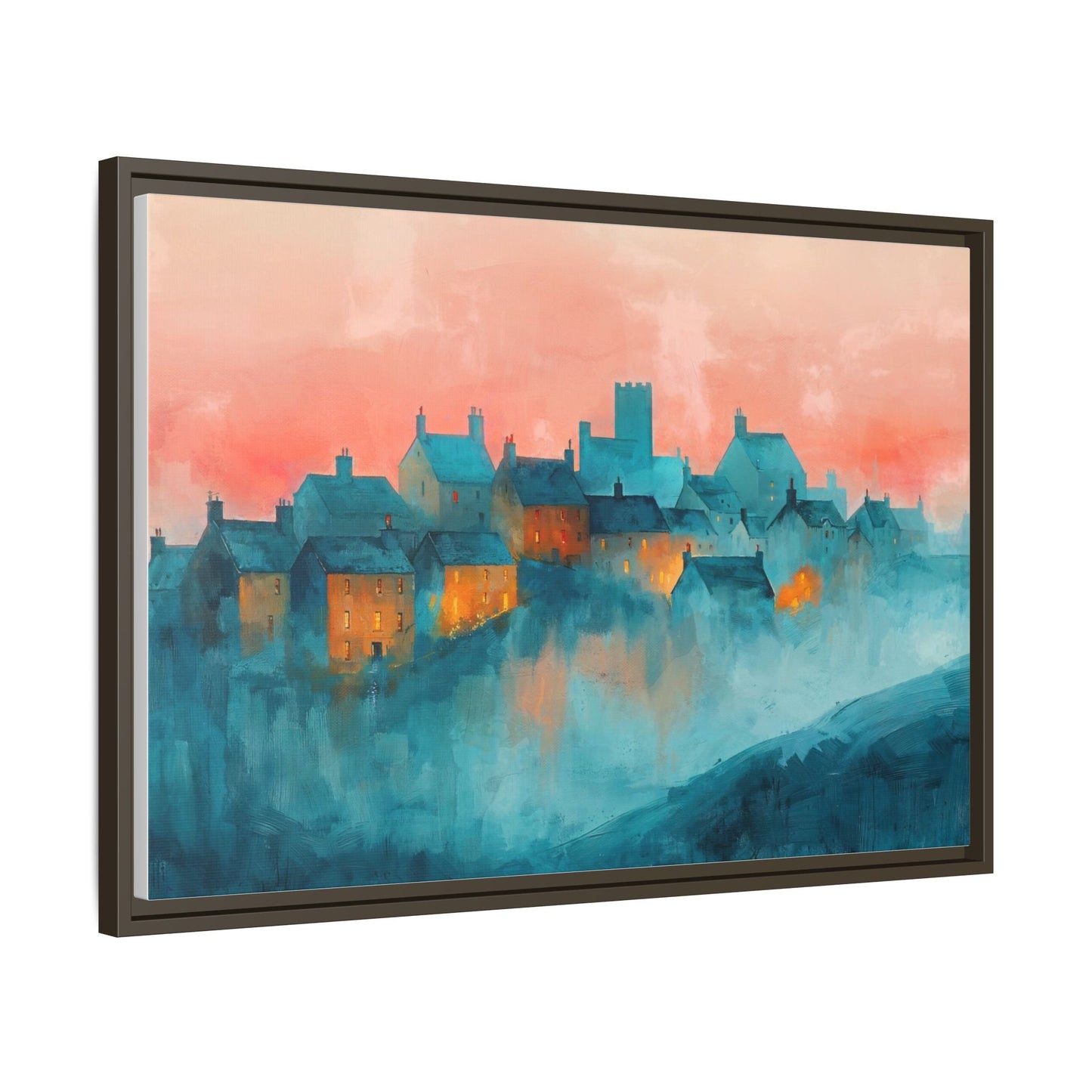 A Castle Town - Beautiful Landscape Canvas Print for all places Décor