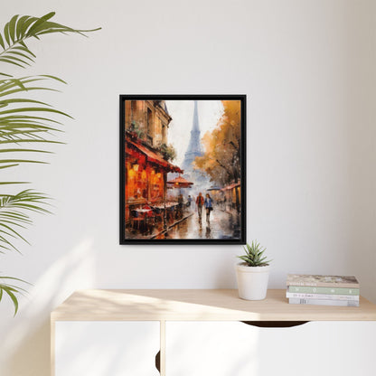 Eiffel Tower wall art featuring the iconic Paris landmark, printed on high-quality canvas to bring timeless beauty and elegance to your home décor.