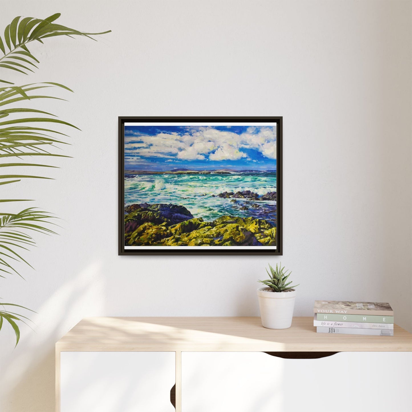 Ballyglass Lighthouse Erris wall art featuring the stunning coastal lighthouse, framed in premium materials for a perfect addition to any living space.