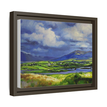 Connemara Fields - Stunning Irish landscape canvas print showcasing the serene beauty of Connemara's fields.