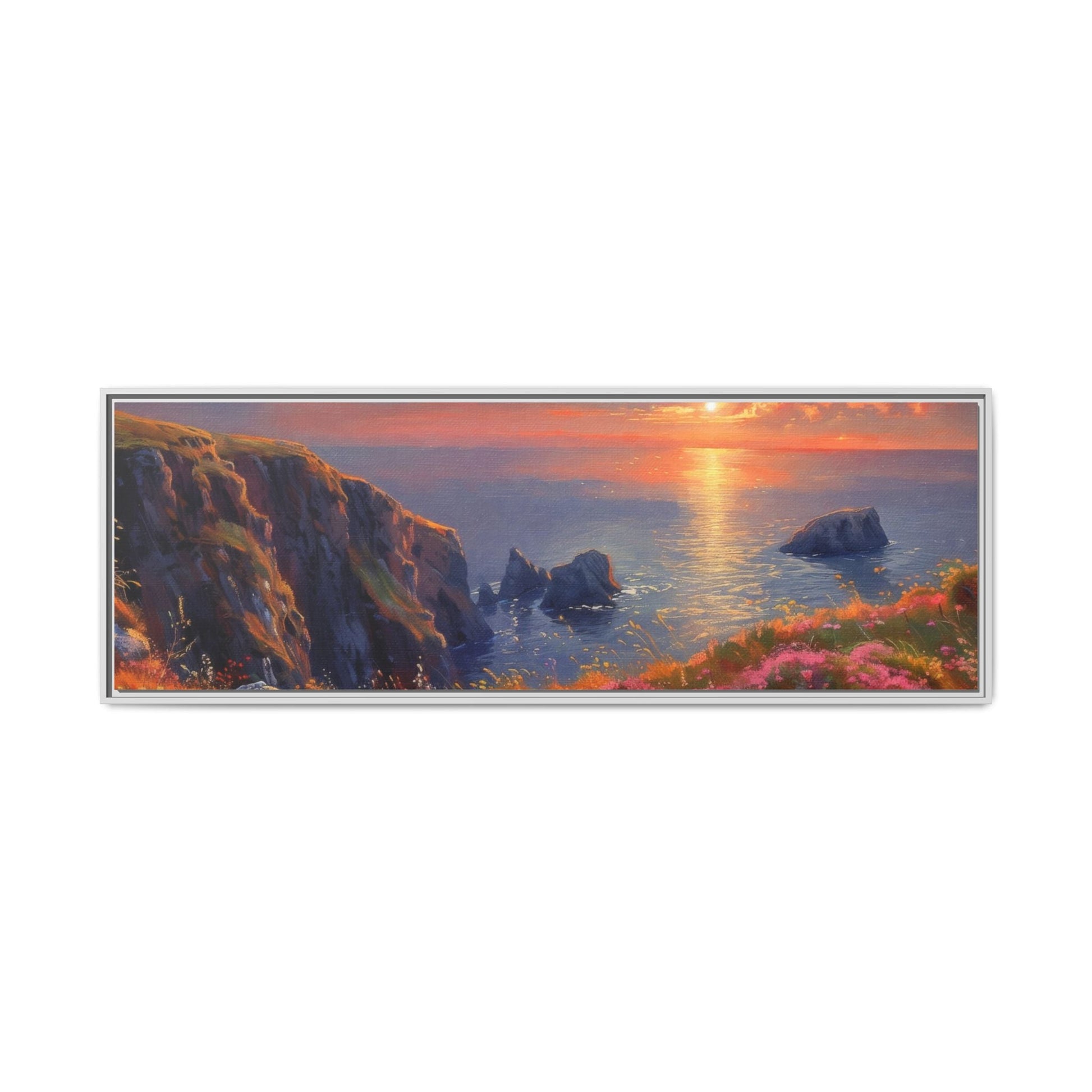 End of The Day wall art featuring a serene sunset landscape, printed on high-quality canvas to bring peaceful beauty and warmth to your home décor.