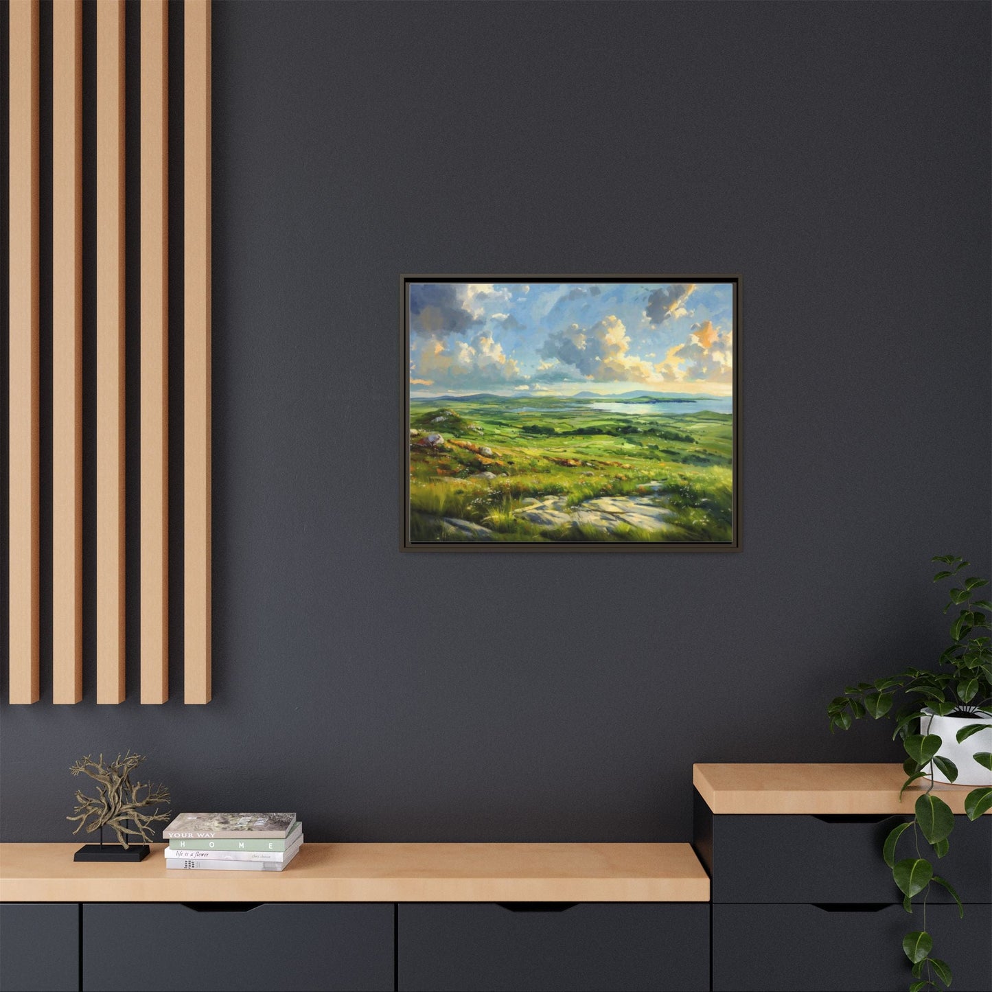 Wild Atlantic Summer Vista Wall Art - Breathtaking Coastal Landscape for Home Décor