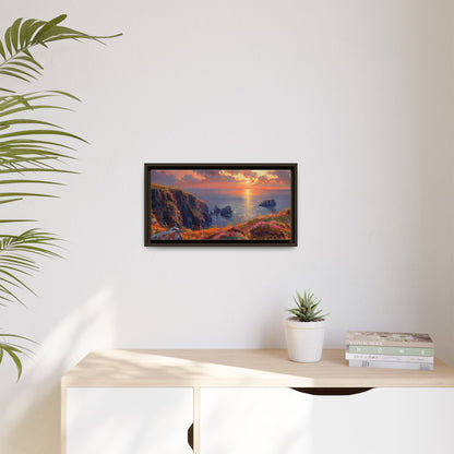 End of The Day wall art featuring a serene sunset landscape, printed on high-quality canvas to bring peaceful beauty and warmth to your home décor.