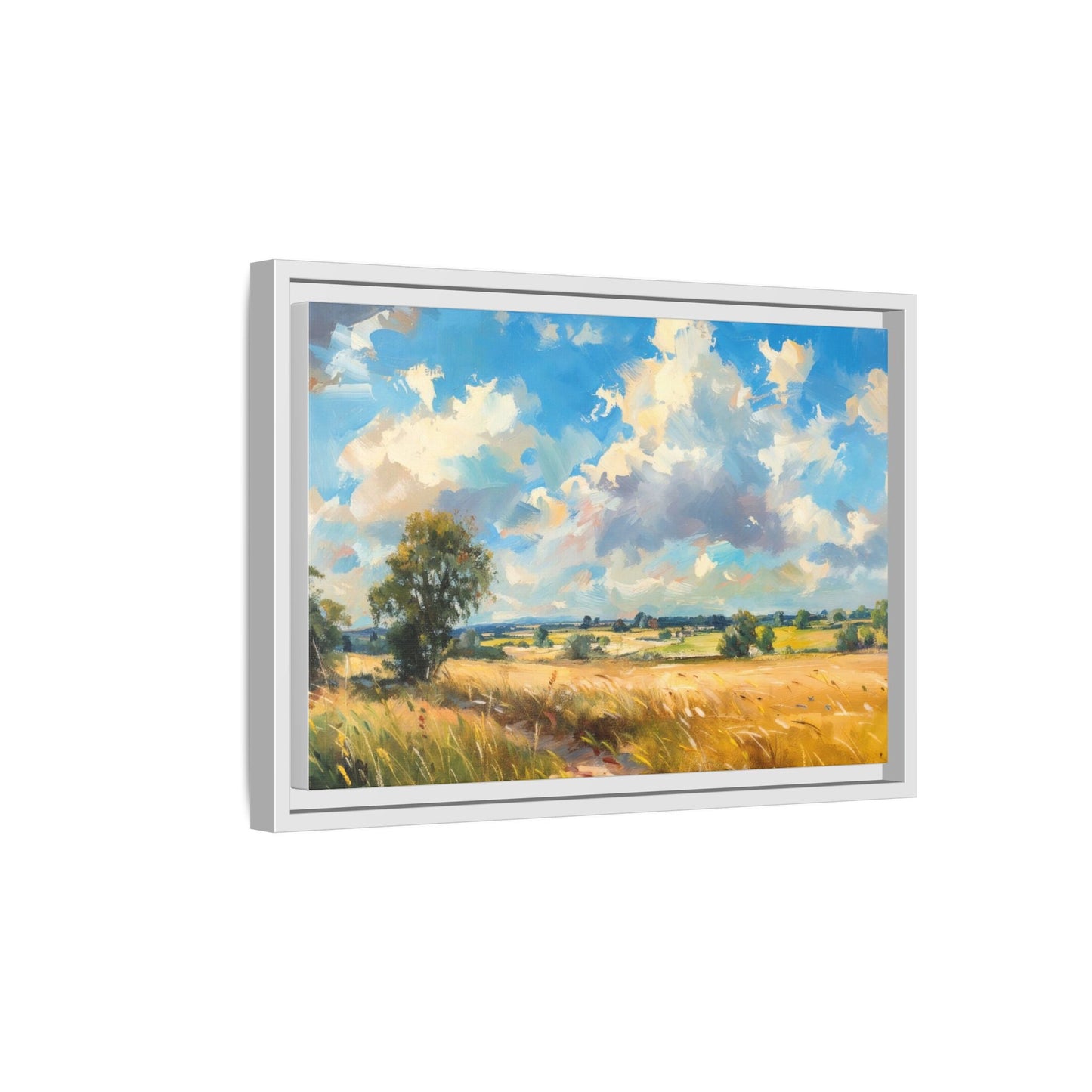 Summer Fields County Mayo Wall Art - Vibrant Irish Landscape Canvas Print