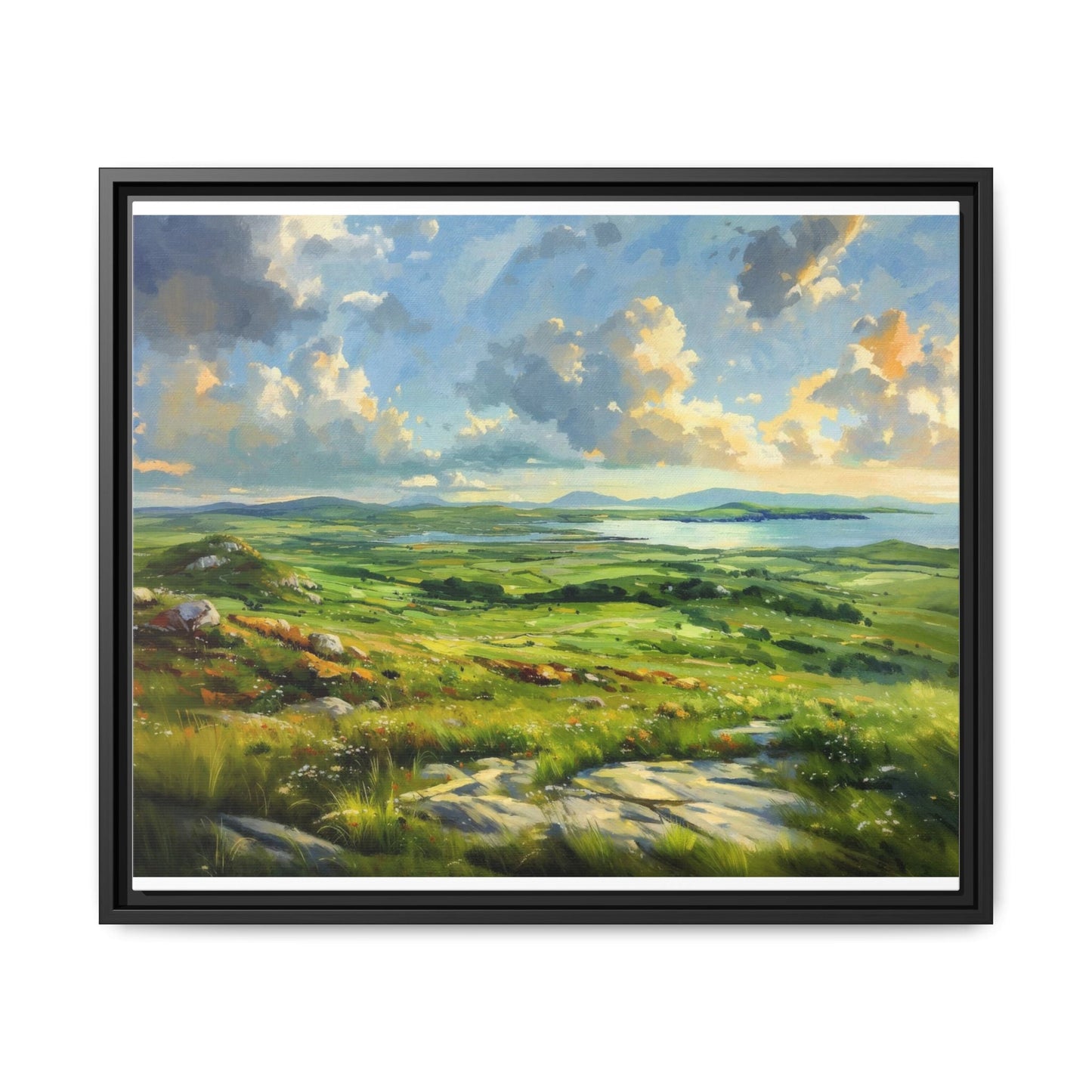 Wild Atlantic Summer Vista Wall Art - Breathtaking Coastal Landscape for Home Décor