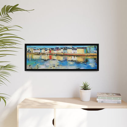 Galway Reflections wall art featuring serene Irish landscapes and water reflections, framed in premium quality wood.