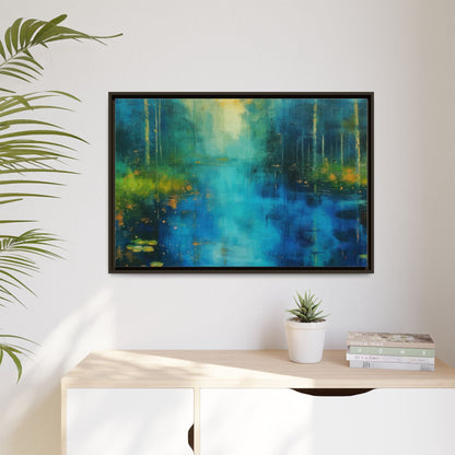 Symphony in Blue - Vibrant Abstract Canvas Print for Stylish Home Décor