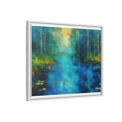 Symphony in Blue - Vibrant Abstract Canvas Print for Stylish Home Décor