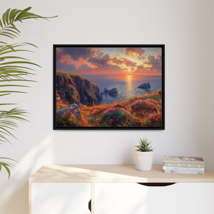 End of The Day wall art featuring a serene sunset landscape, printed on high-quality canvas to bring peaceful beauty and warmth to your home décor.