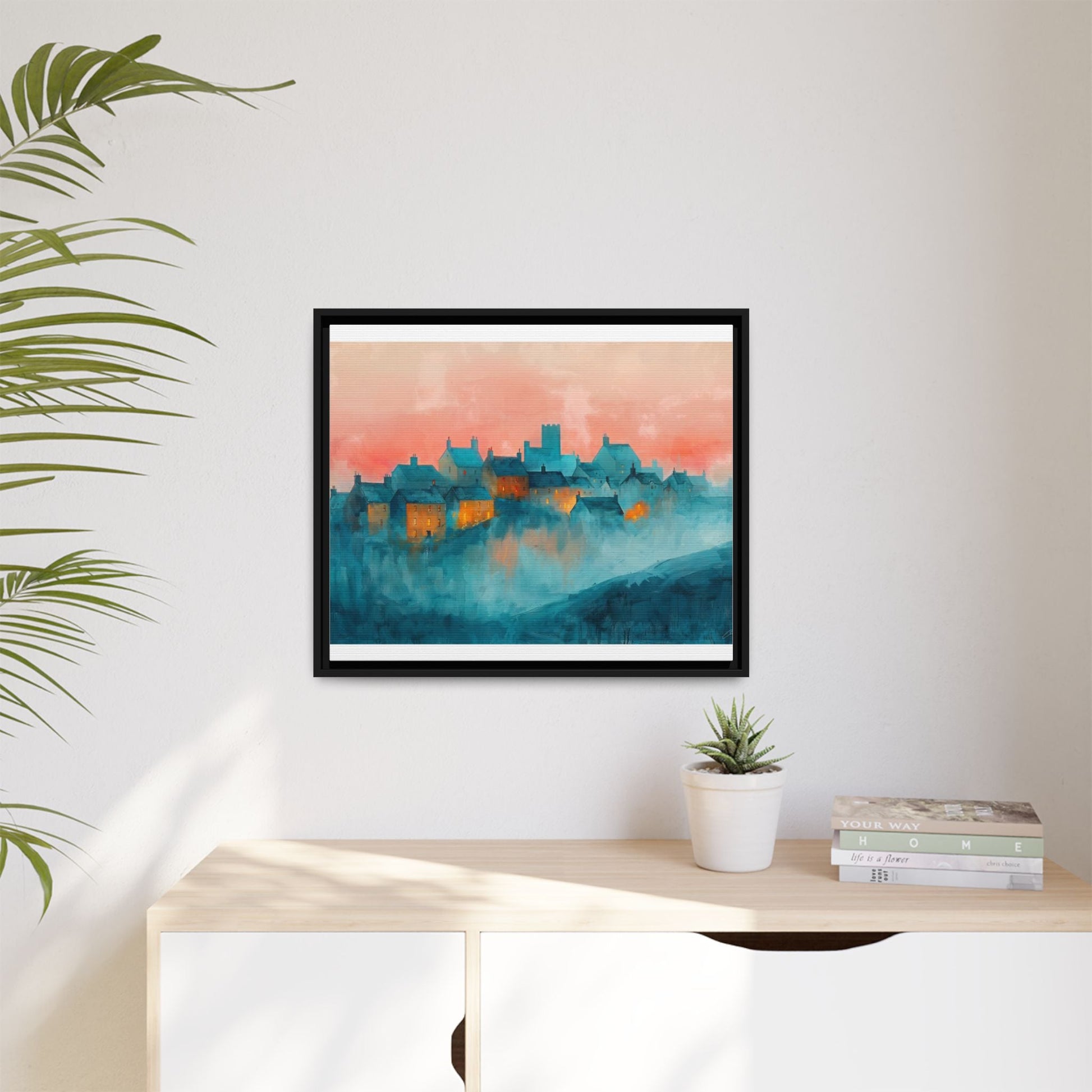 A Castle Town - Beautiful Landscape Canvas Print for all places Décor