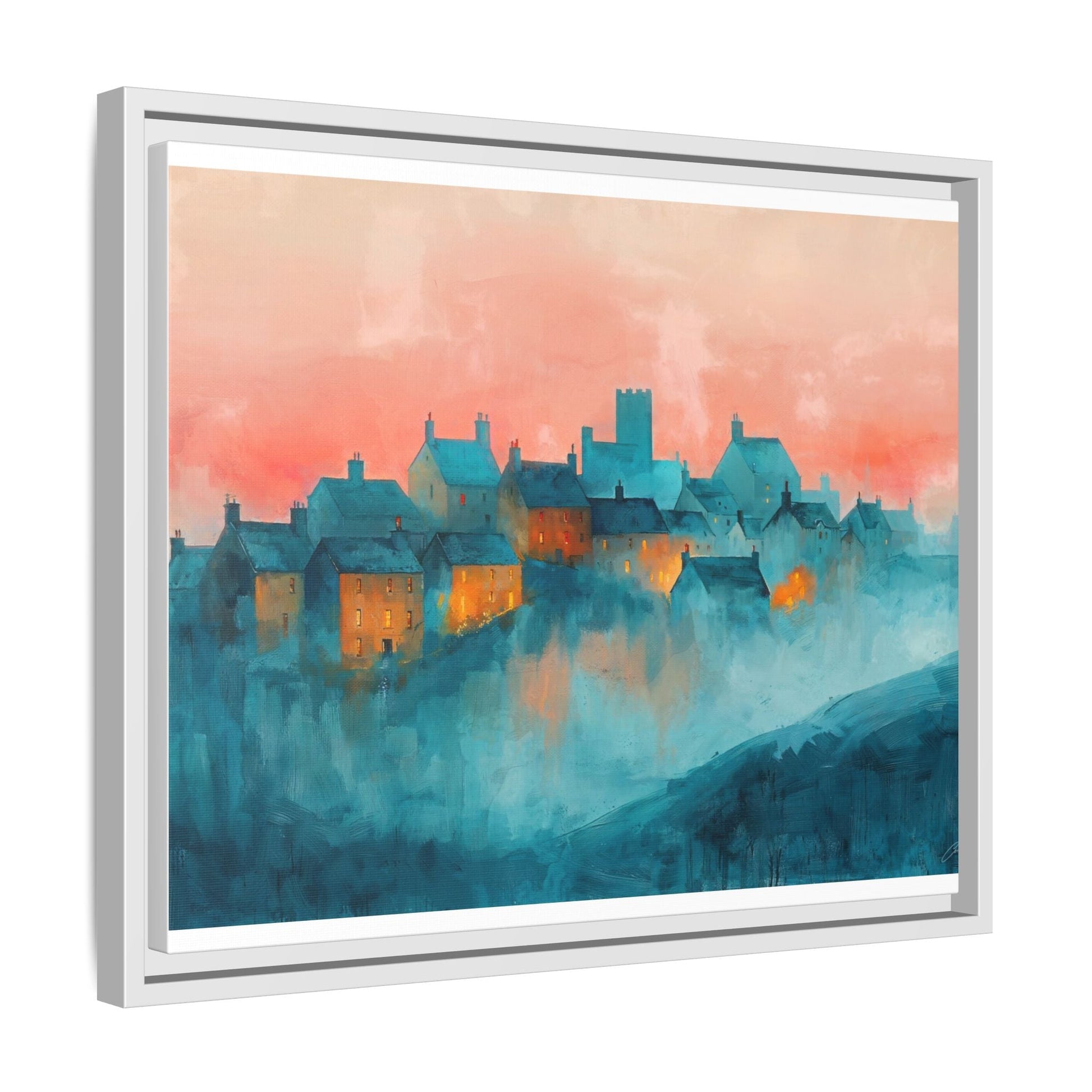 A Castle Town - Beautiful Landscape Canvas Print for all places Décor