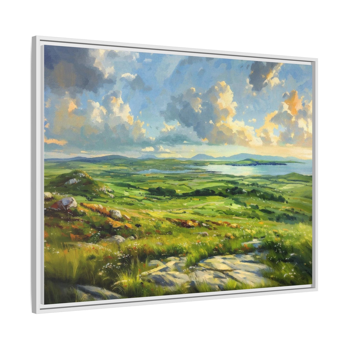 Wild Atlantic Summer Vista Wall Art - Breathtaking Coastal Landscape for Home Décor