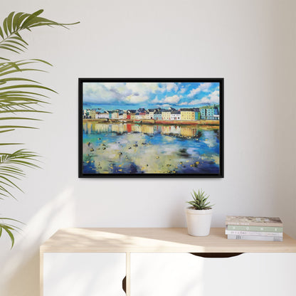 Galway Reflections wall art featuring serene Irish landscapes and water reflections, framed in premium quality wood.