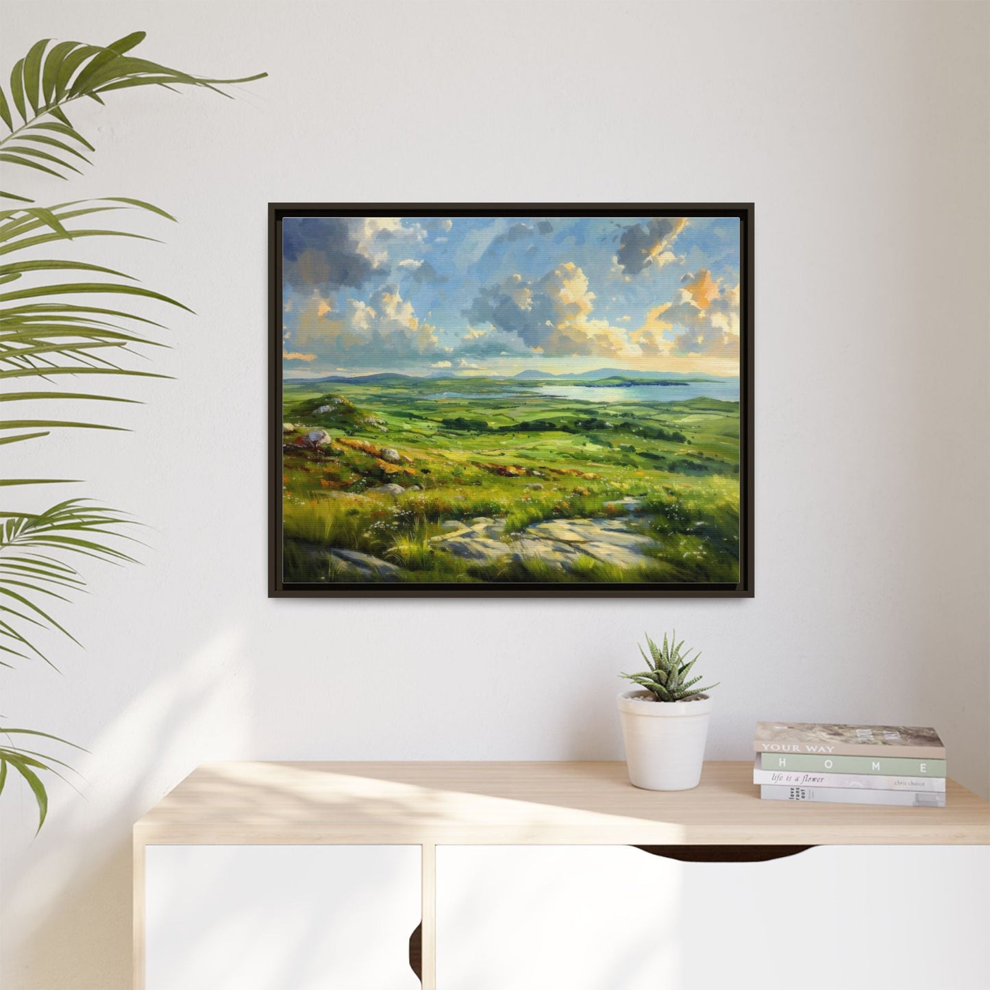 Wild Atlantic Summer Vista Wall Art - Breathtaking Coastal Landscape for Home Décor