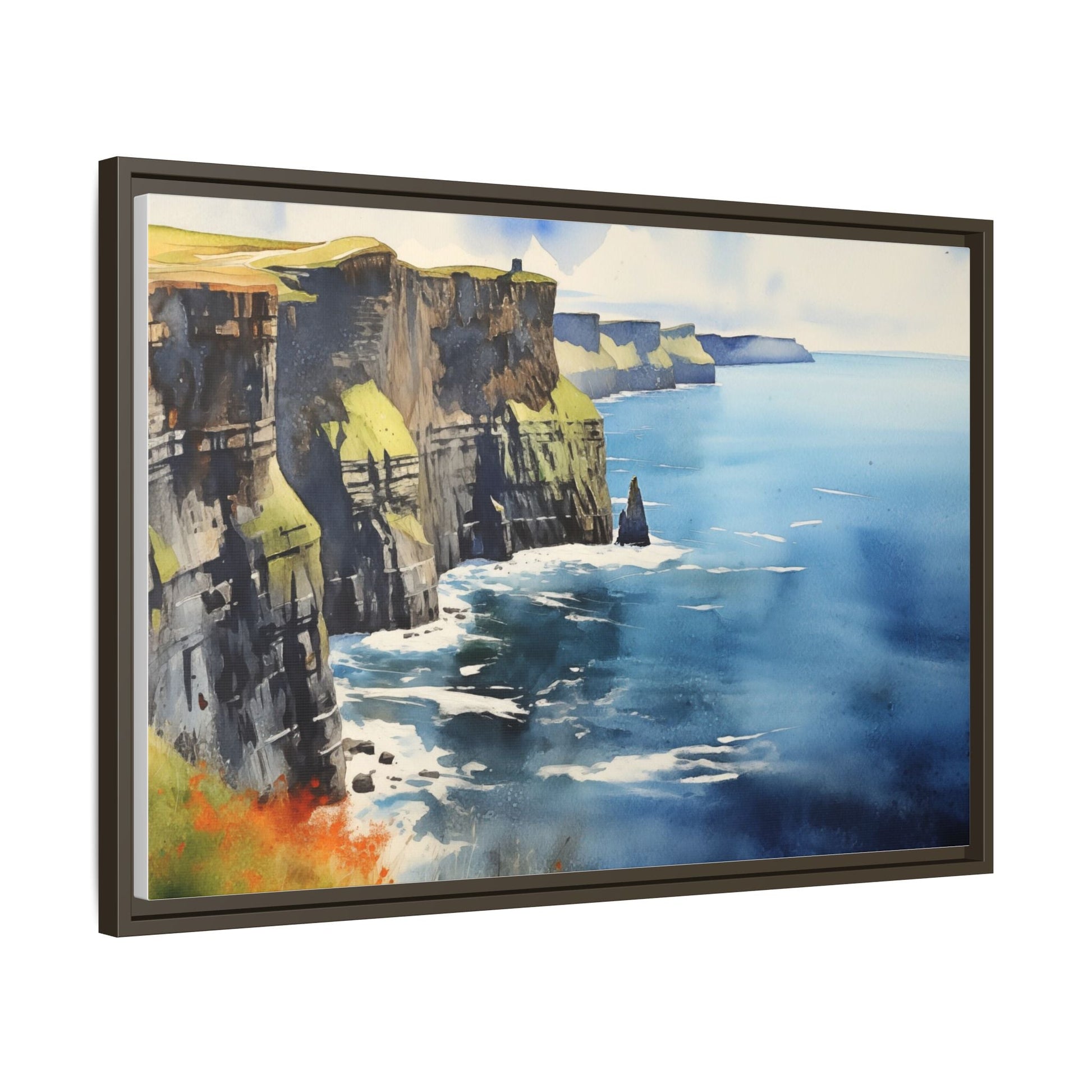 Cliffs of Moher Midday Sun - Beautiful Coastal Landscape Canvas Print