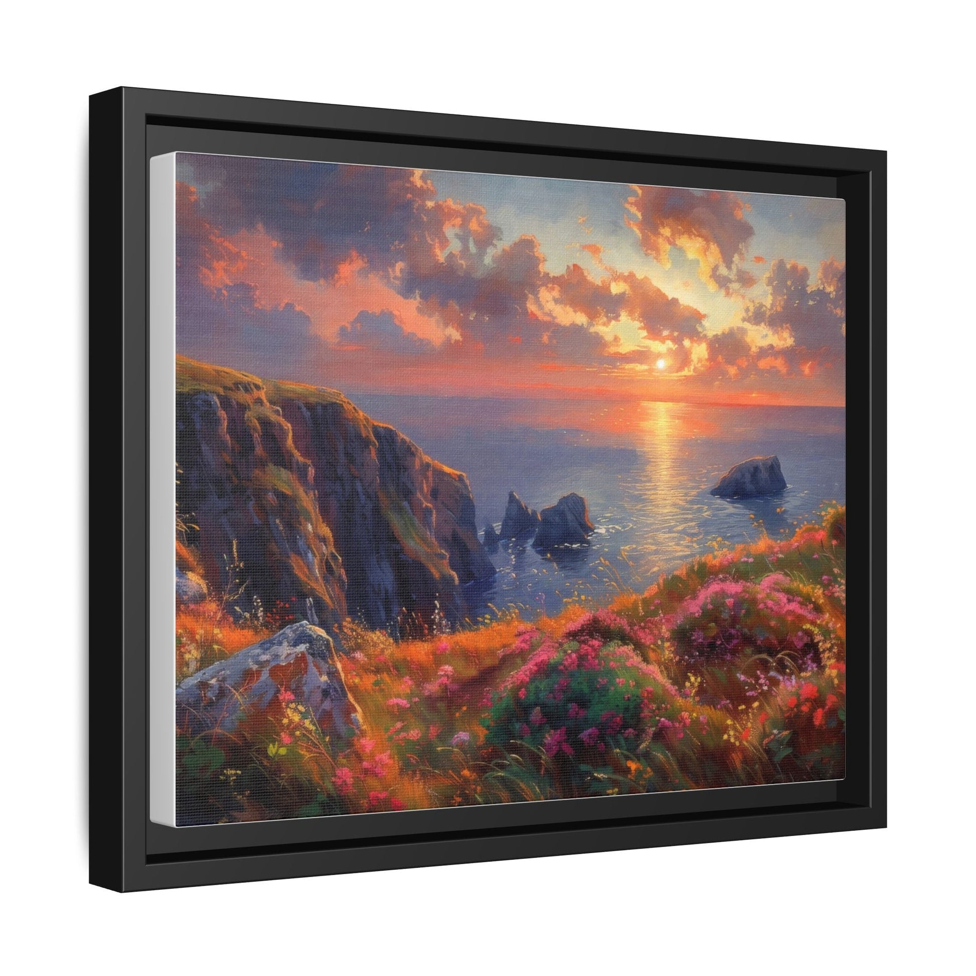 End of The Day wall art featuring a serene sunset landscape, printed on high-quality canvas to bring peaceful beauty and warmth to your home décor.