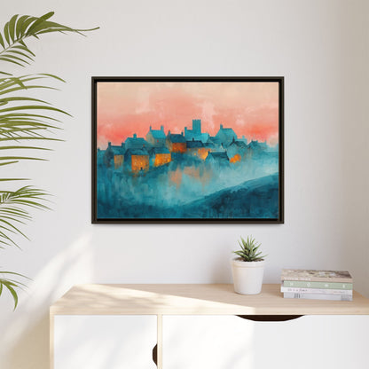 A Castle Town - Beautiful Landscape Canvas Print for all places Décor