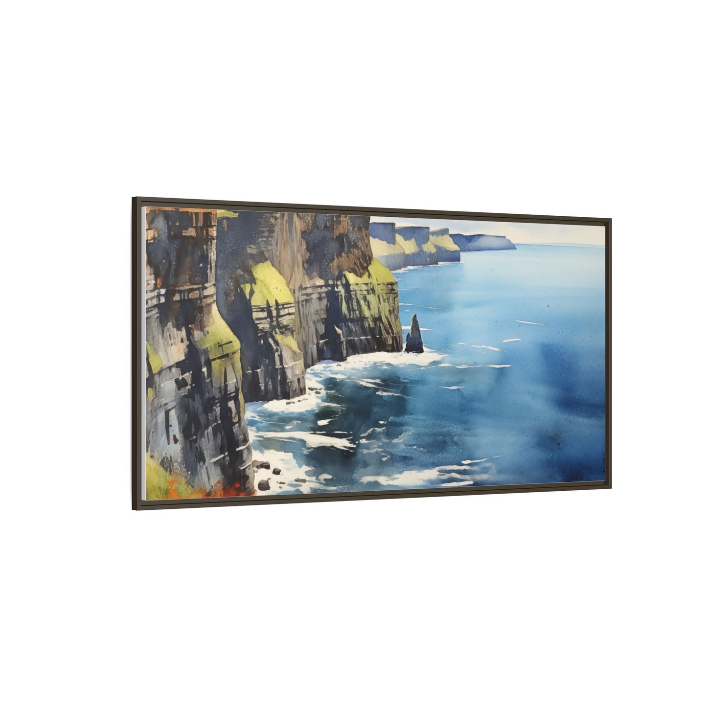 Cliffs of Moher Midday Sun - Beautiful Coastal Landscape Canvas Print