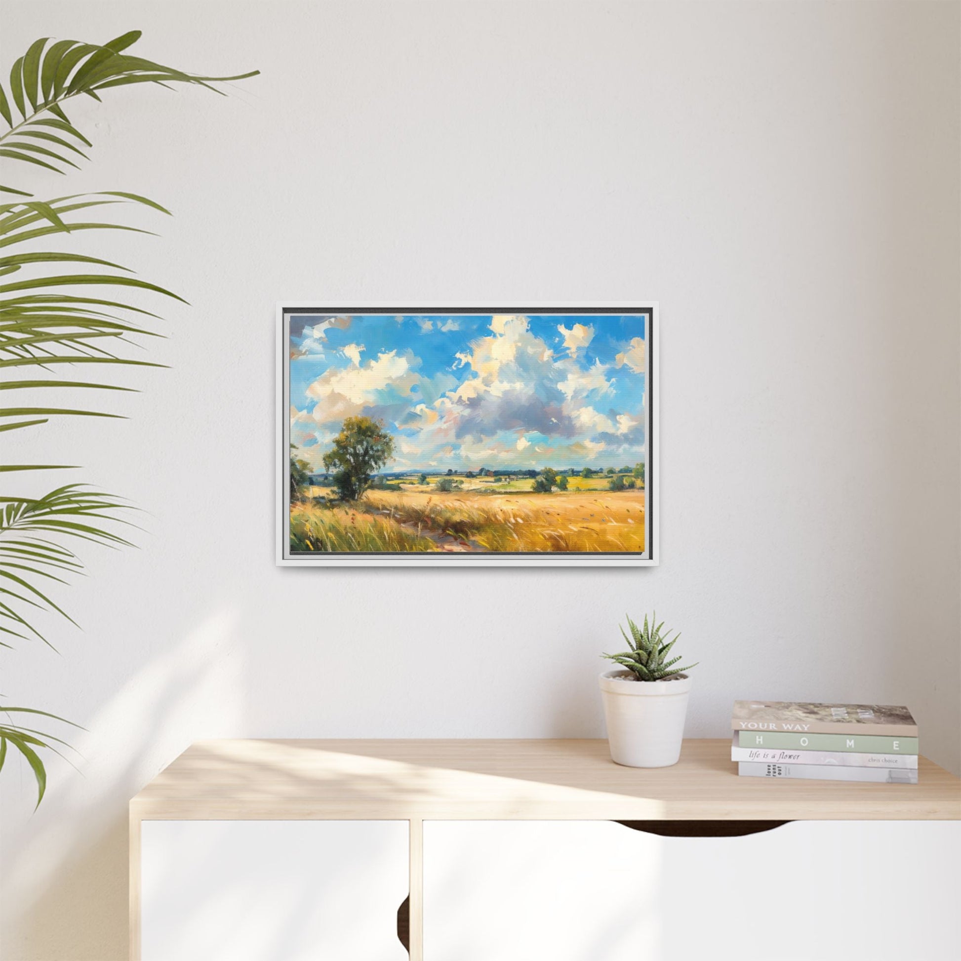 Summer Fields County Mayo Wall Art - Vibrant Irish Landscape Canvas Print