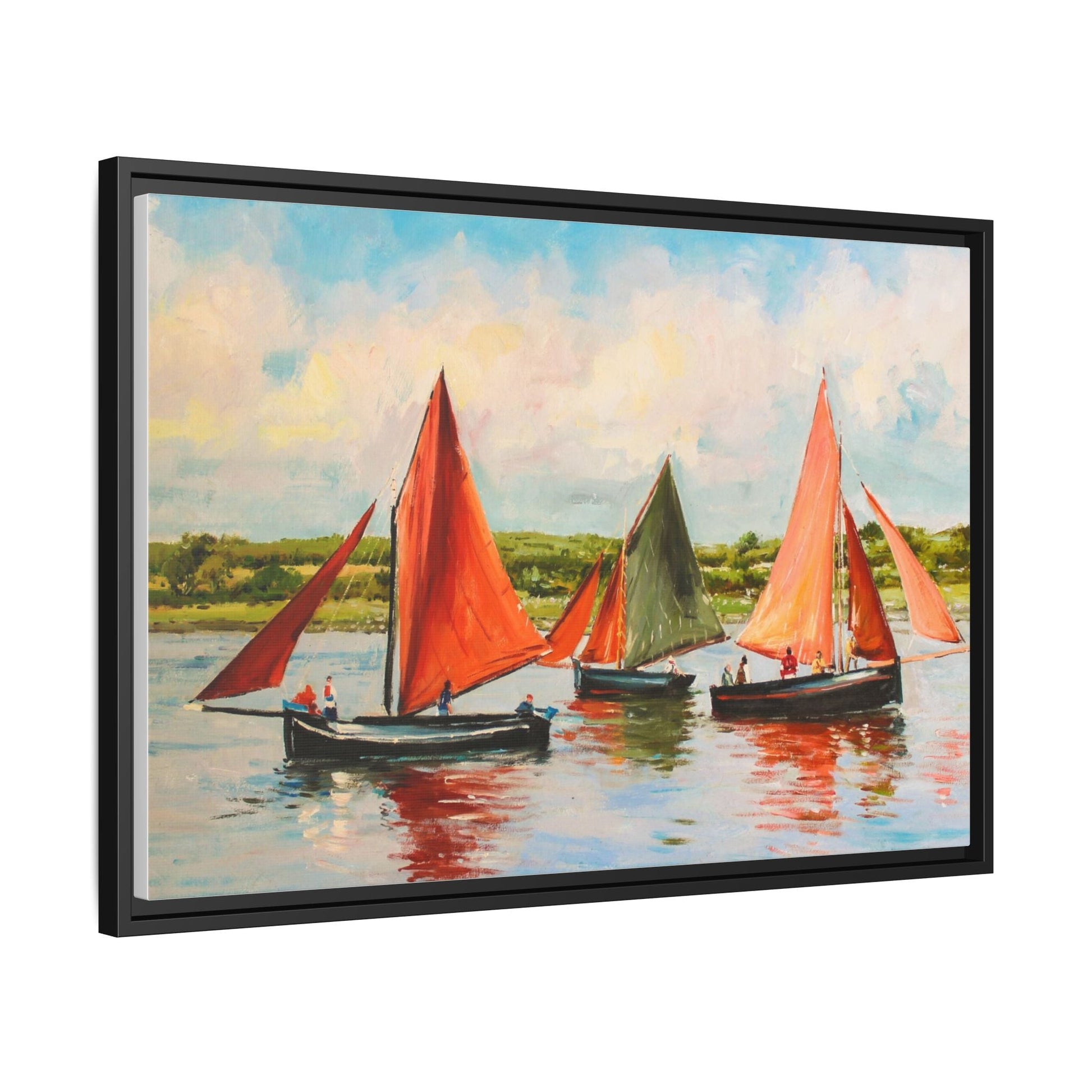 Hookers – Premium pinewood frame with a cotton-polyester canvas print, featuring a protective coating for lasting beauty and timeless décor.