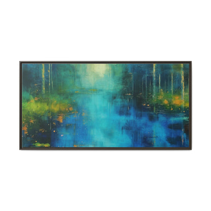 Symphony in Blue - Vibrant Abstract Canvas Print for Stylish Home Décor