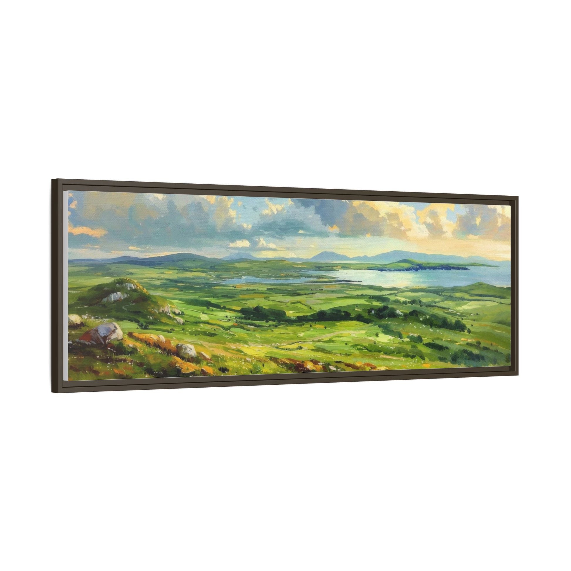 Wild Atlantic Summer Vista Wall Art - Breathtaking Coastal Landscape for Home Décor