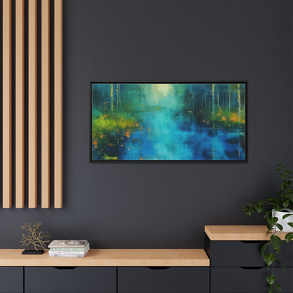 Symphony in Blue - Vibrant Abstract Canvas Print for Stylish Home Décor