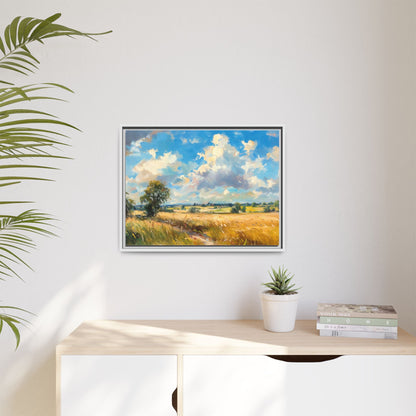 Summer Fields County Mayo Wall Art - Vibrant Irish Landscape Canvas Print