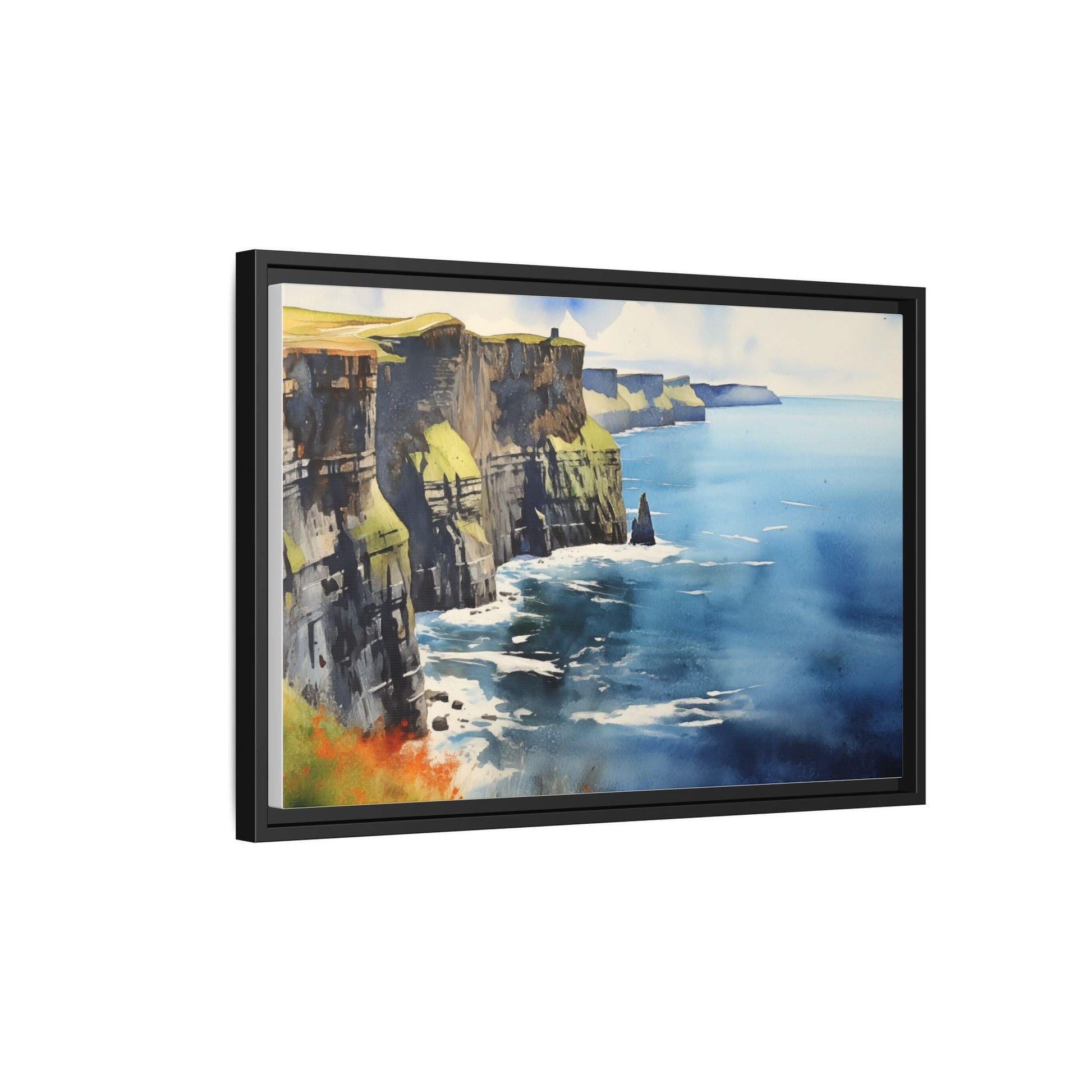 Cliffs of Moher Midday Sun - Beautiful Coastal Landscape Canvas Print