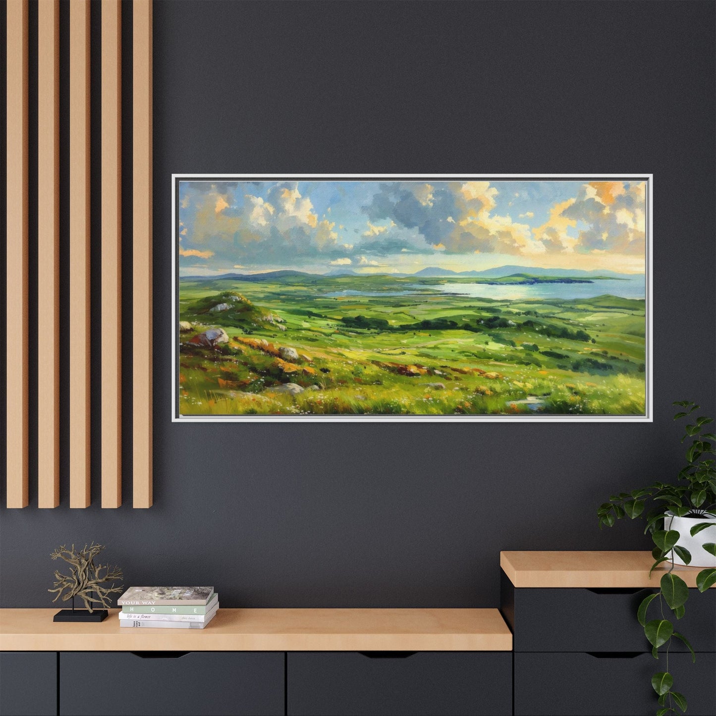 Wild Atlantic Summer Vista Wall Art - Breathtaking Coastal Landscape for Home Décor