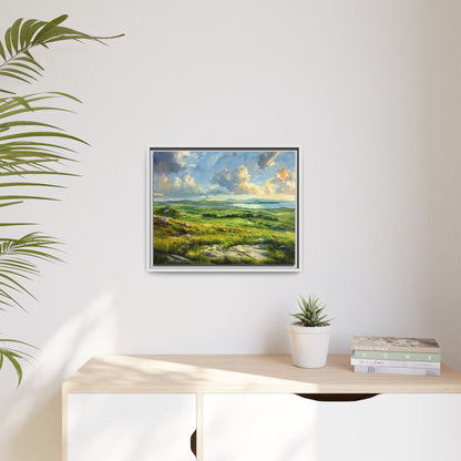 Wild Atlantic Summer Vista Wall Art - Breathtaking Coastal Landscape for Home Décor