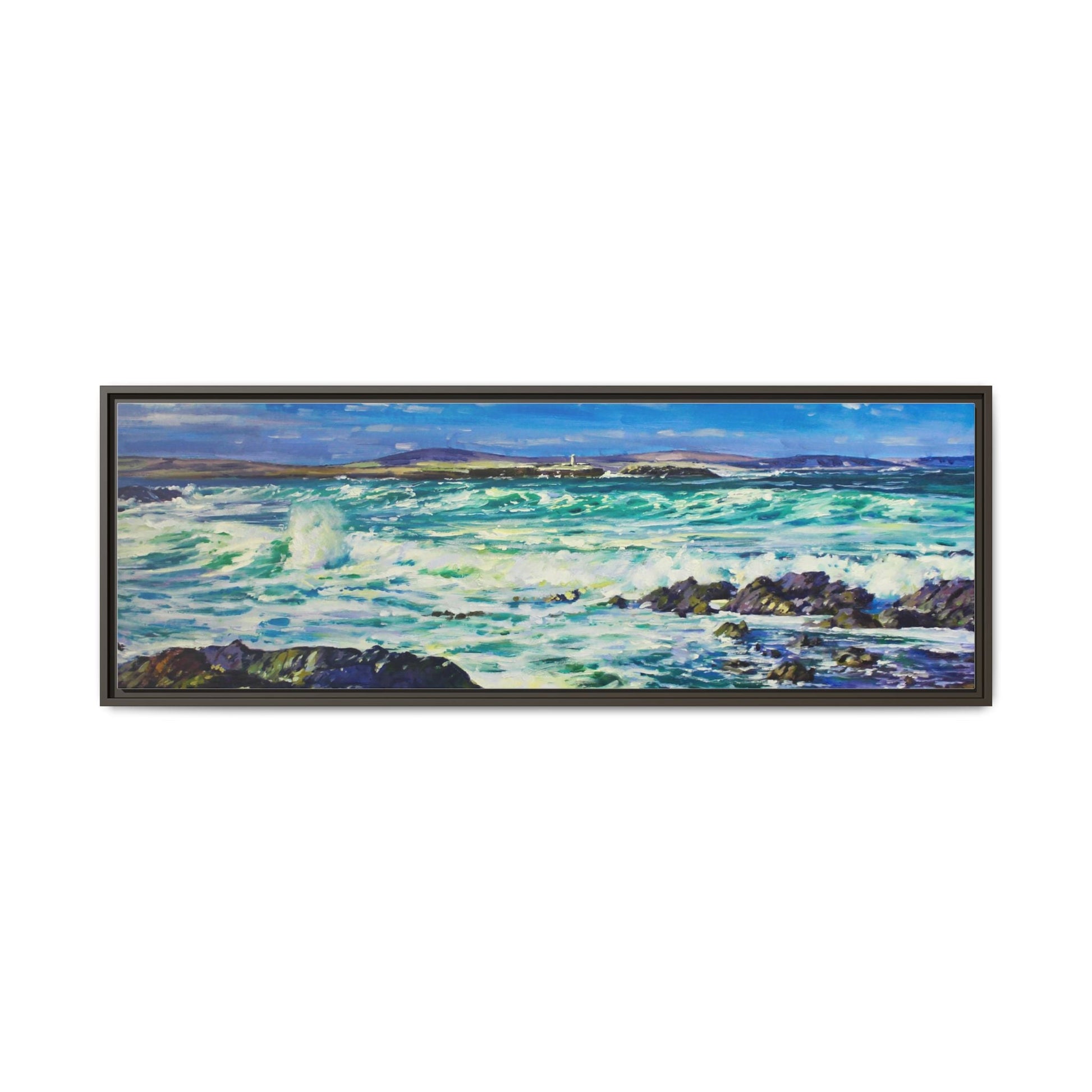 Ballyglass Lighthouse Erris wall art featuring the stunning coastal lighthouse, framed in premium materials for a perfect addition to any living space.