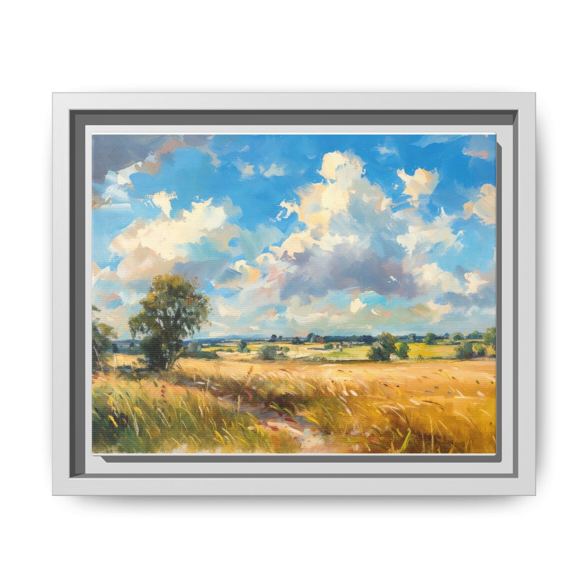 Summer Fields County Mayo Wall Art - Vibrant Irish Landscape Canvas Print