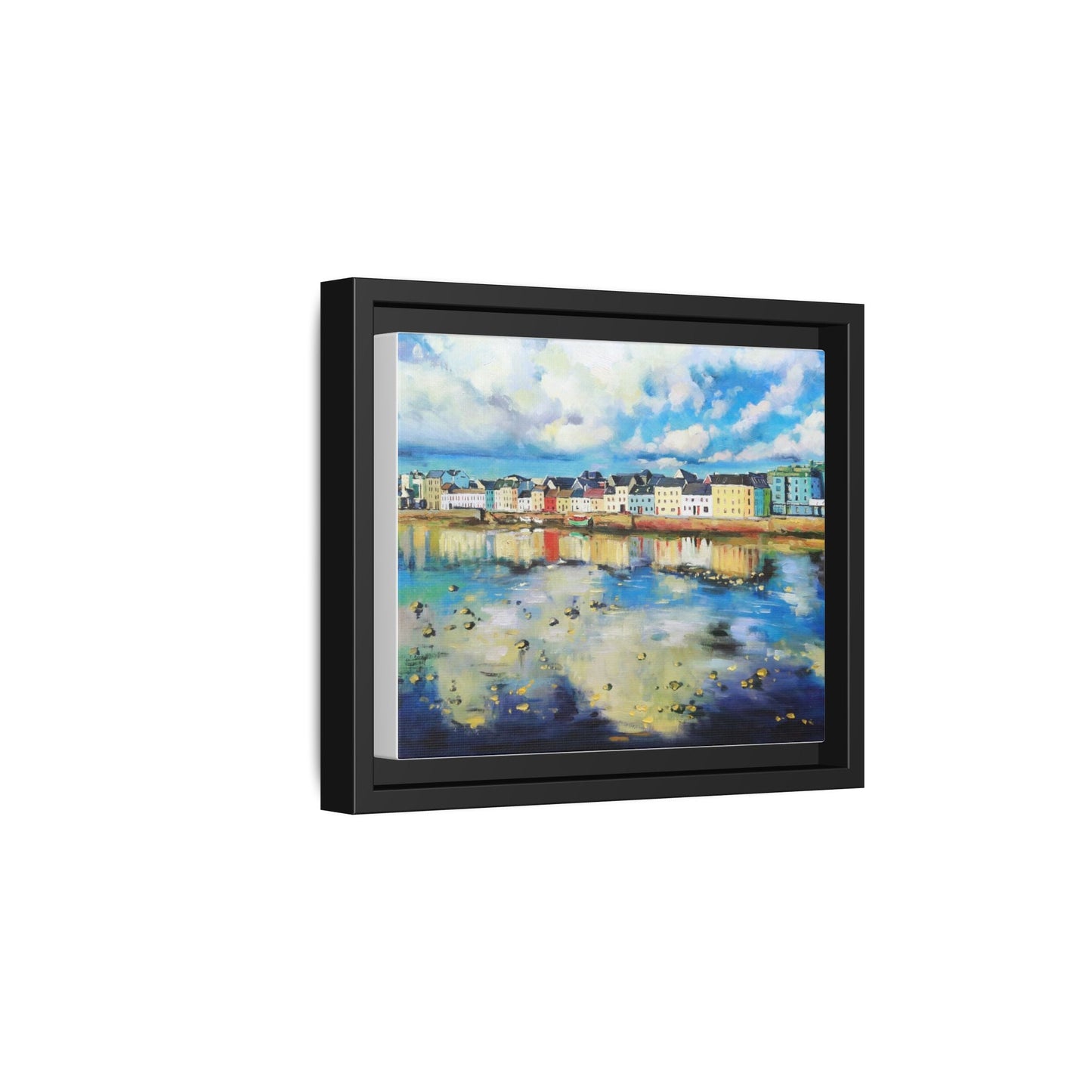 Galway Reflections wall art featuring serene Irish landscapes and water reflections, framed in premium quality wood.