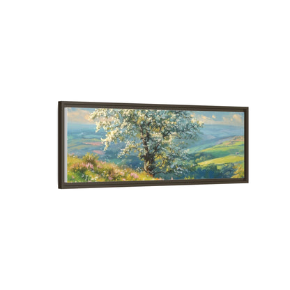 Whitethorn in Bloom wall art featuring a vibrant scene of blooming whitethorn trees, printed on high-quality canvas for a natural and timeless décor.